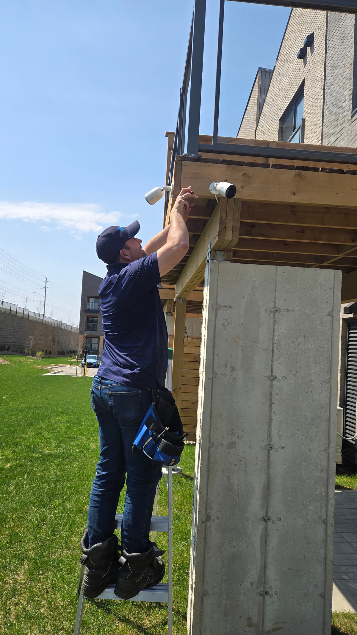 Security camera installation